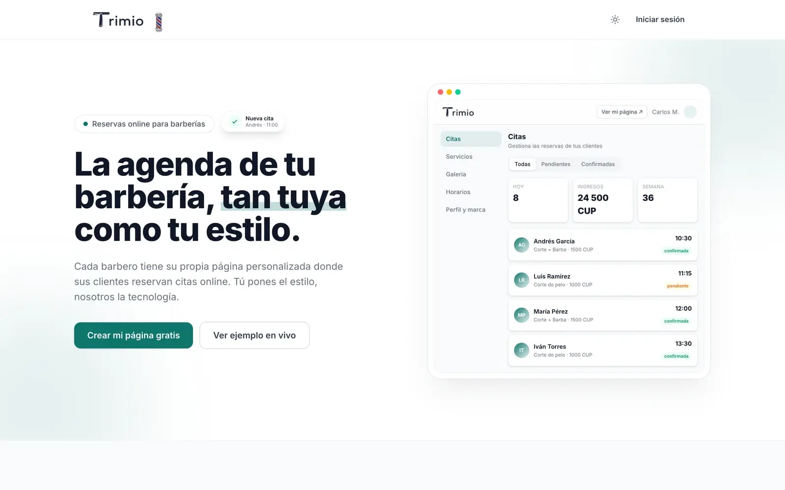 Vista previa de Trimio